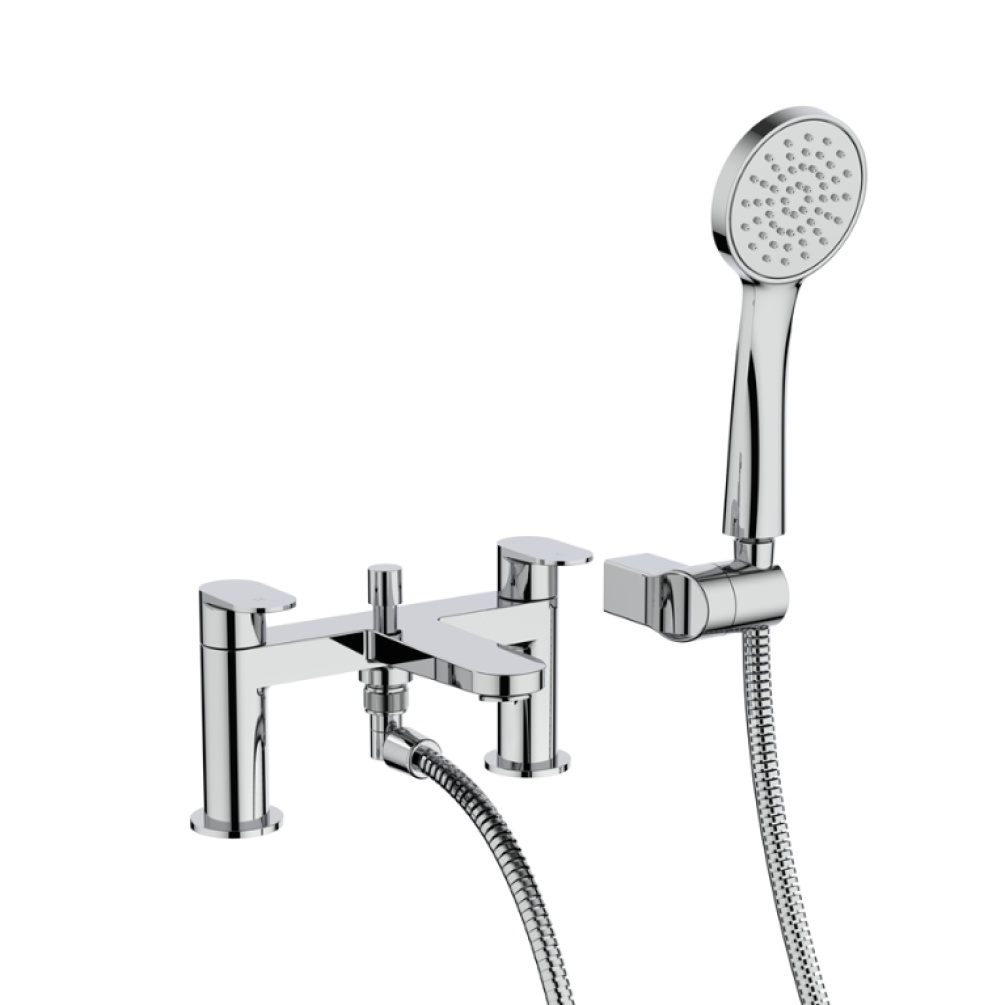 Product Cut out image of the Crosswater Drift Chrome Bath Shower Mixer